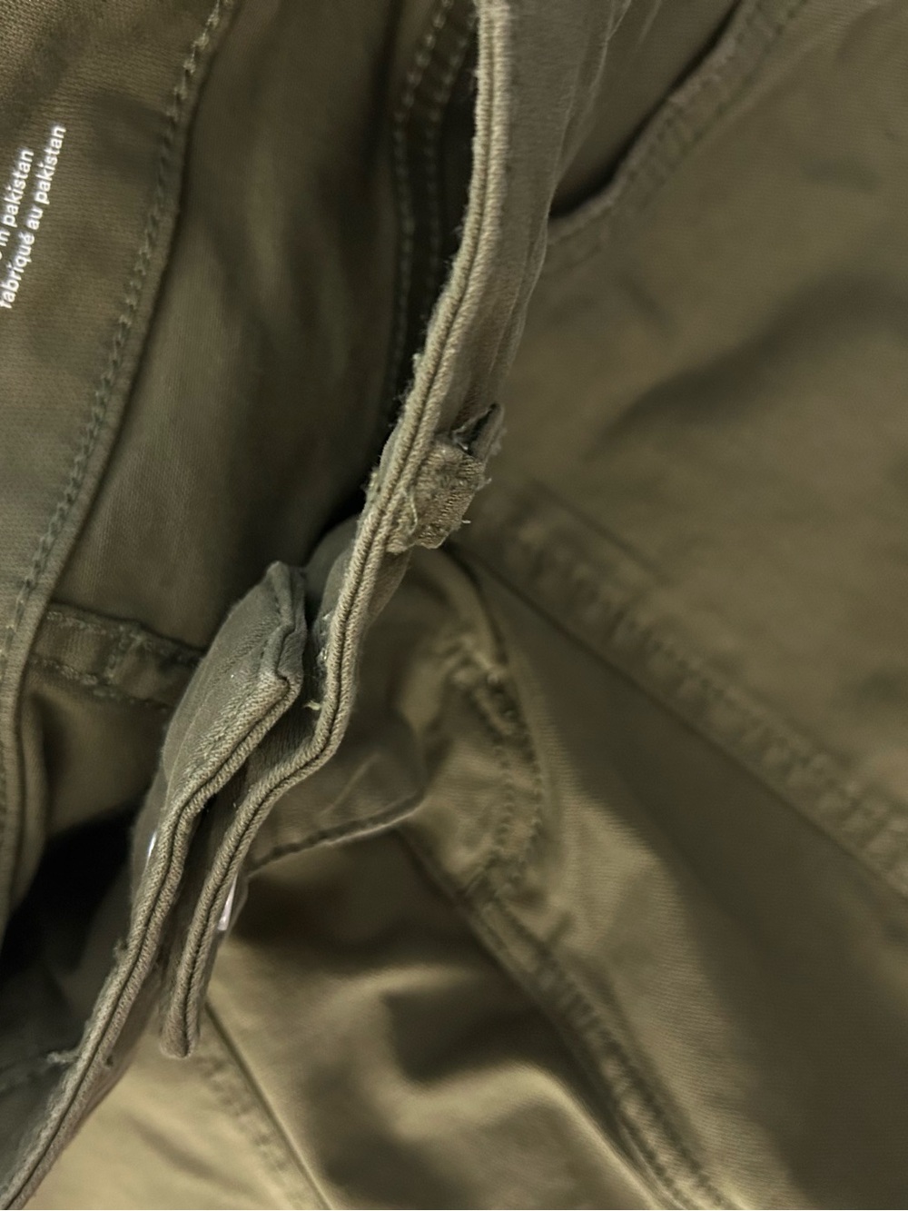 Pilcro Anthropologie The Rylan Relaxed High Rise Flare Pants Green 26 Petite - Picture 8 of 8